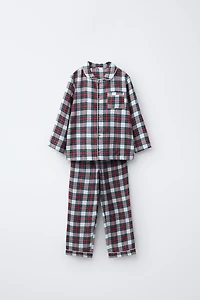 3-6 YEARS / FLANNEL PLAID PAJAMAS