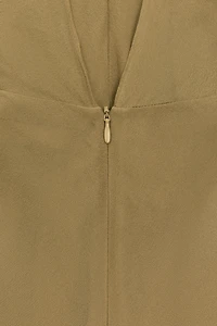 LIMITED EDITION DRAPED HALTER LONG DRESS