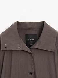 Veste bomber en lin mélangé