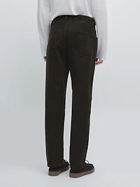Slim fit corduroy denim trousers