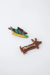 TWO-PACK OF REINDEER PUPPY CLIPS