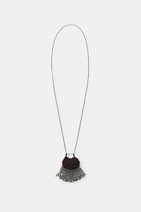 CROCHET BAG LONG NECKLACE