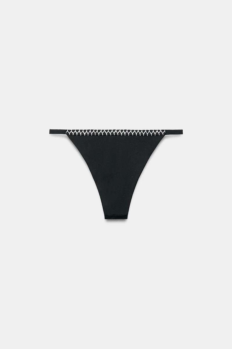 BAS DE BIKINI CROCHET CONTRASTE