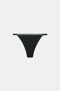 BAS DE BIKINI CROCHET CONTRASTE