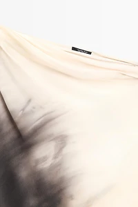 Asymmetric draped top