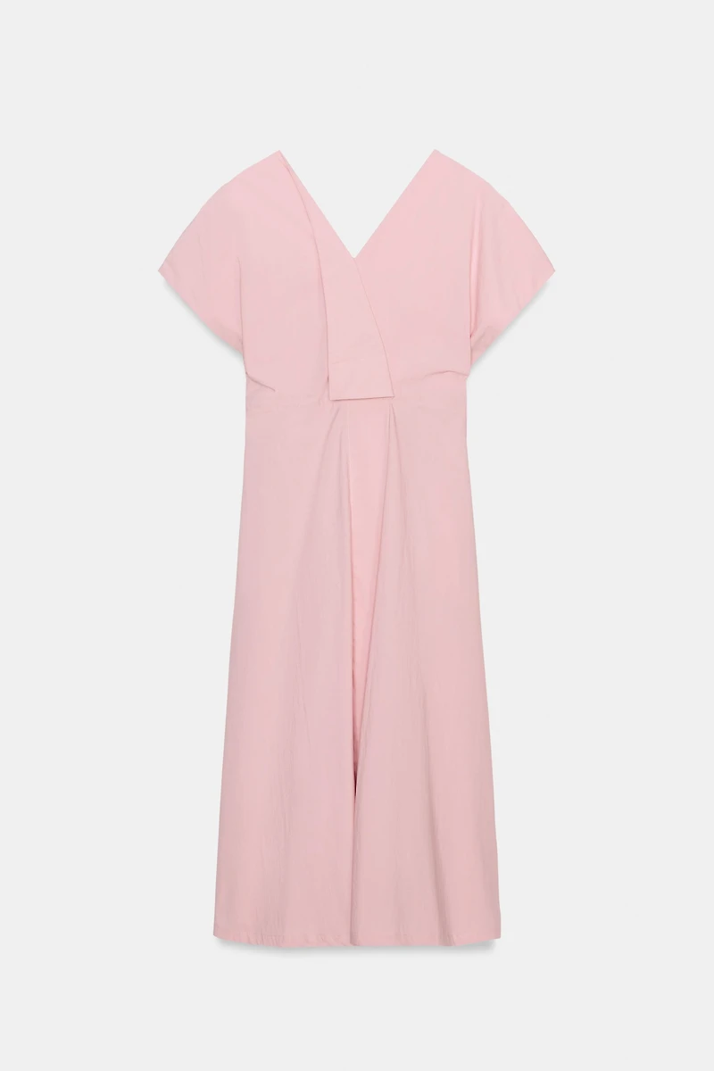 ROBE POPELINE PLIS ZW COLLECTION