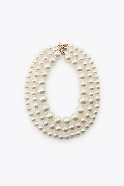 LOT DE 3 COLLIERS PERLES