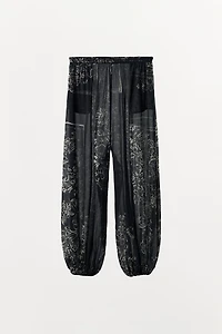 PRINTED BALLOON PANTS