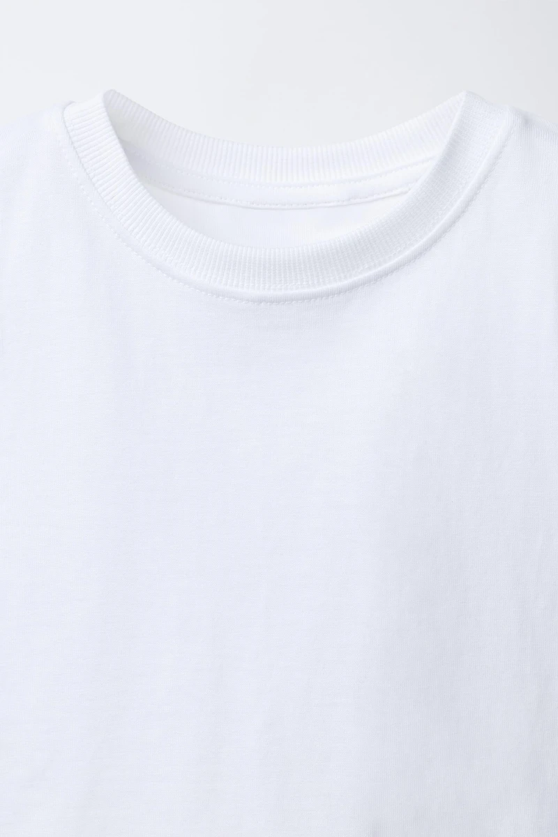 PLAIN SLEEVELESS T-SHIRT