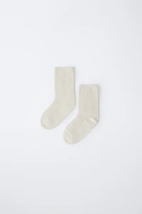 COTTON SILK KNIT SOCKS