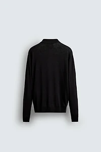 POLO EN MAILLE DE COTON ET LAINE