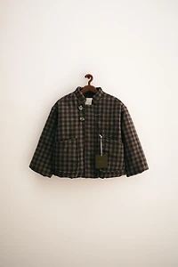 ZARA TIMELESS - PLAID QUILTED COAT
