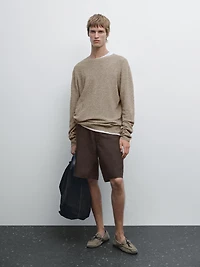 Pull en maille 100 % coton mouliné