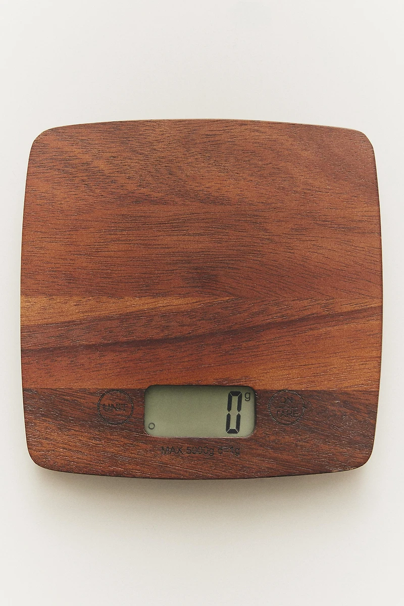 WOODEN KITCHEN SCALE