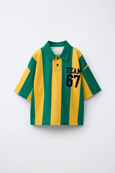 POLO À RAYURES TEAM SIX SEVEN
