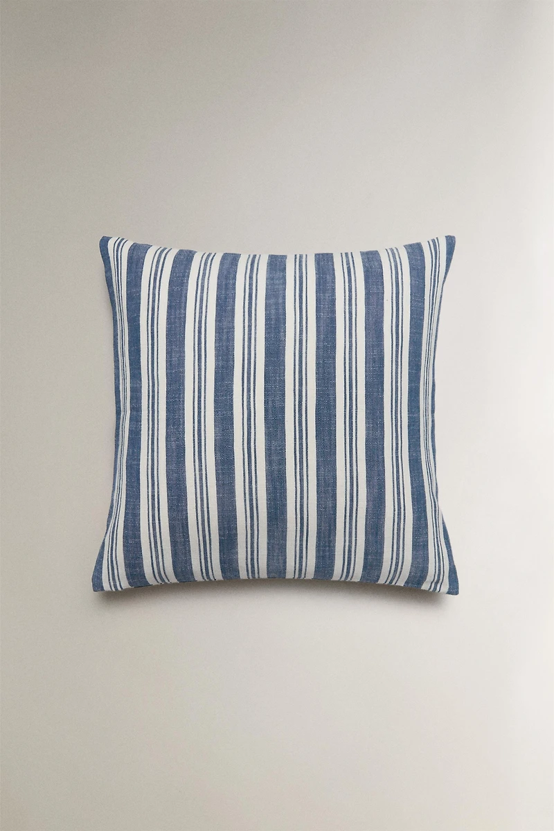 STRIPED THROW PILLOW COVER