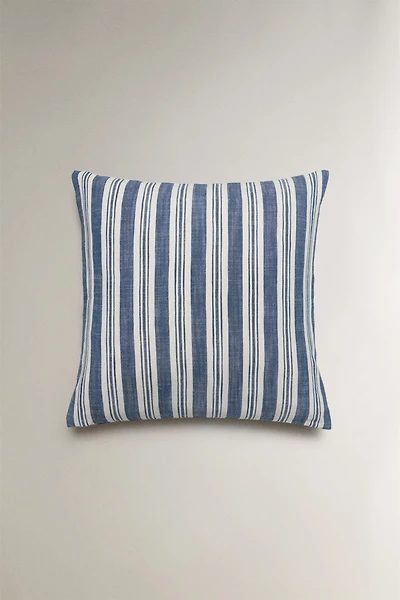 STRIPED THROW PILLOW COVER