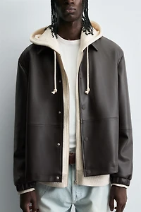 BLOUSON EN MATIÈRE SYNTHÈTIQUE