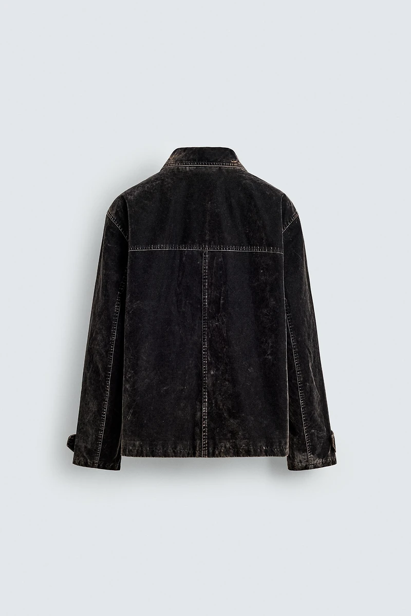 FLOCKED VELVET JACKET