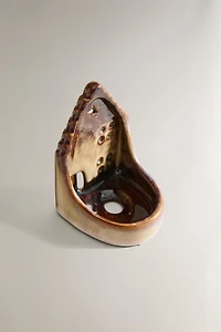 PHOTOPHORE CÉRAMIQUE MAISON ÉTOILE NOËL