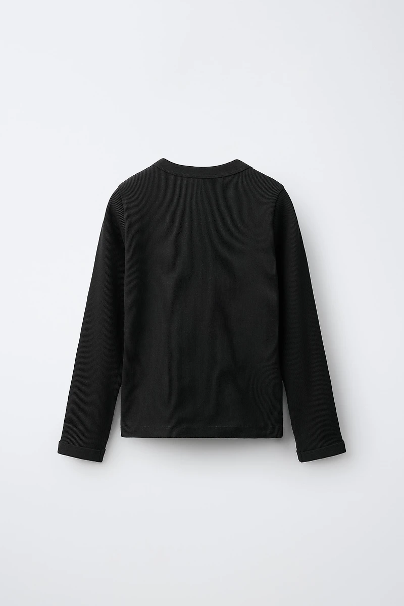 RIBBED T-SHIRT