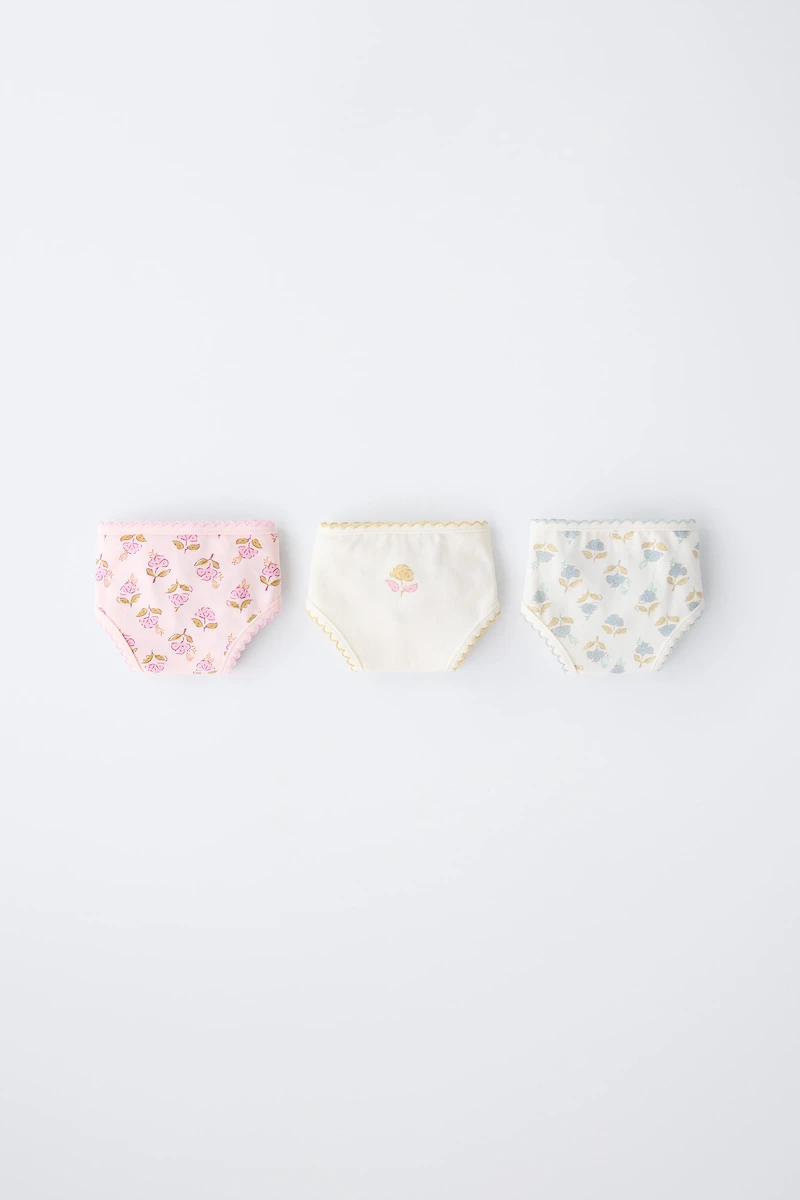 AGES 6-14/ THREE-PACK OF BOHO UNDERWEAR