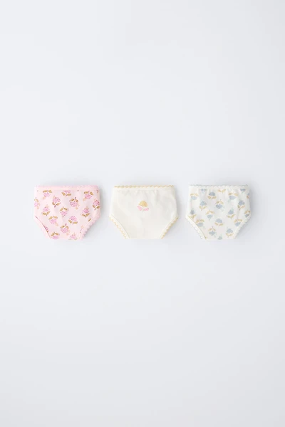 AGES 6-14/ THREE-PACK OF BOHO UNDERWEAR