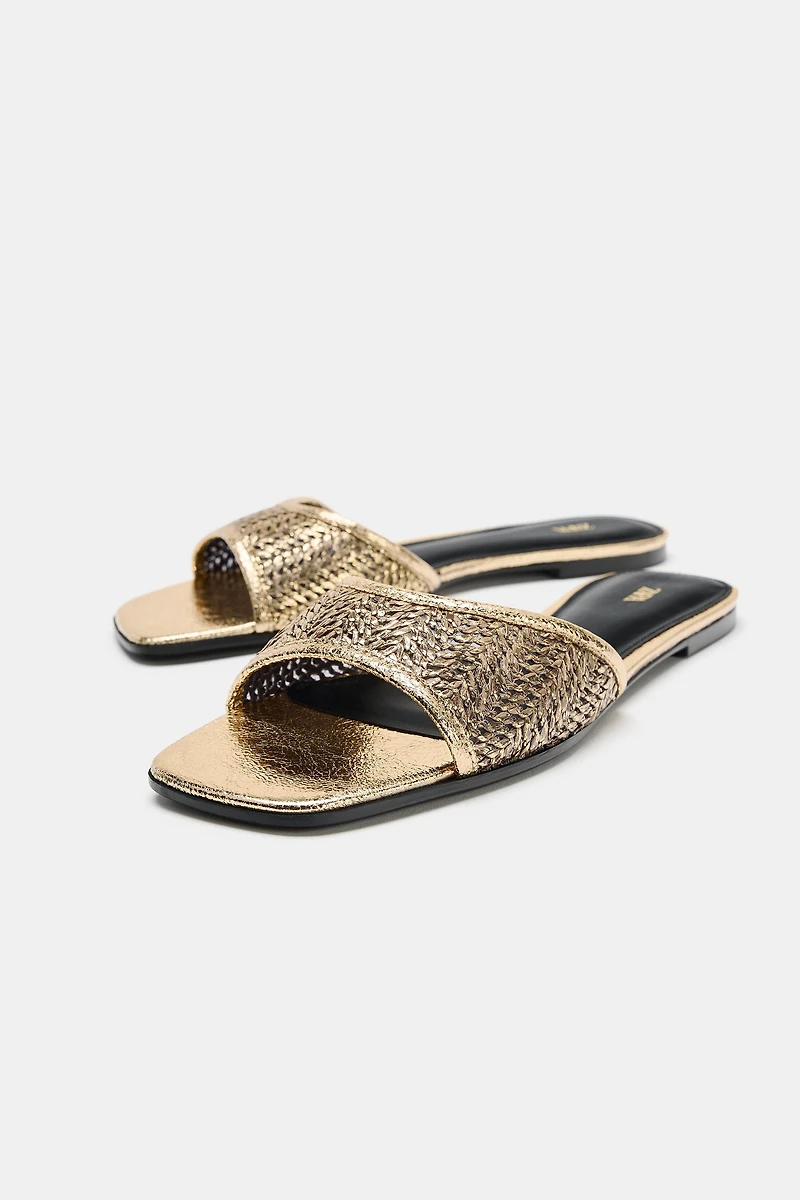 BRAIDED FLAT SANDALS