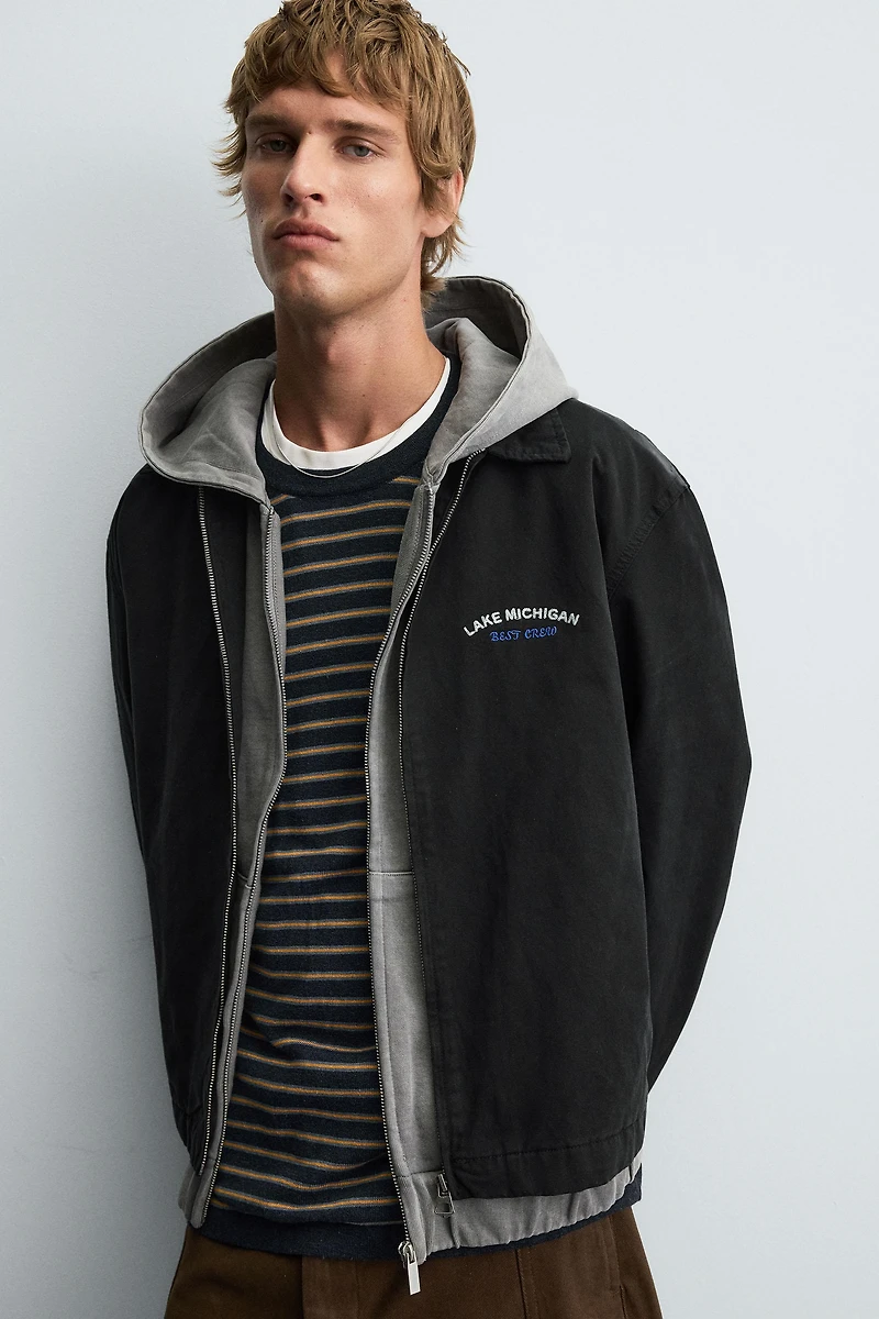 EMBROIDERED ZIP-UP JACKET