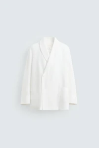 RELAXED FIT LINEN BLAZER