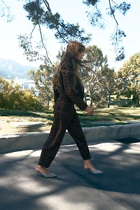 PANTALON BARREL IMPRIMÉ ANIMAL