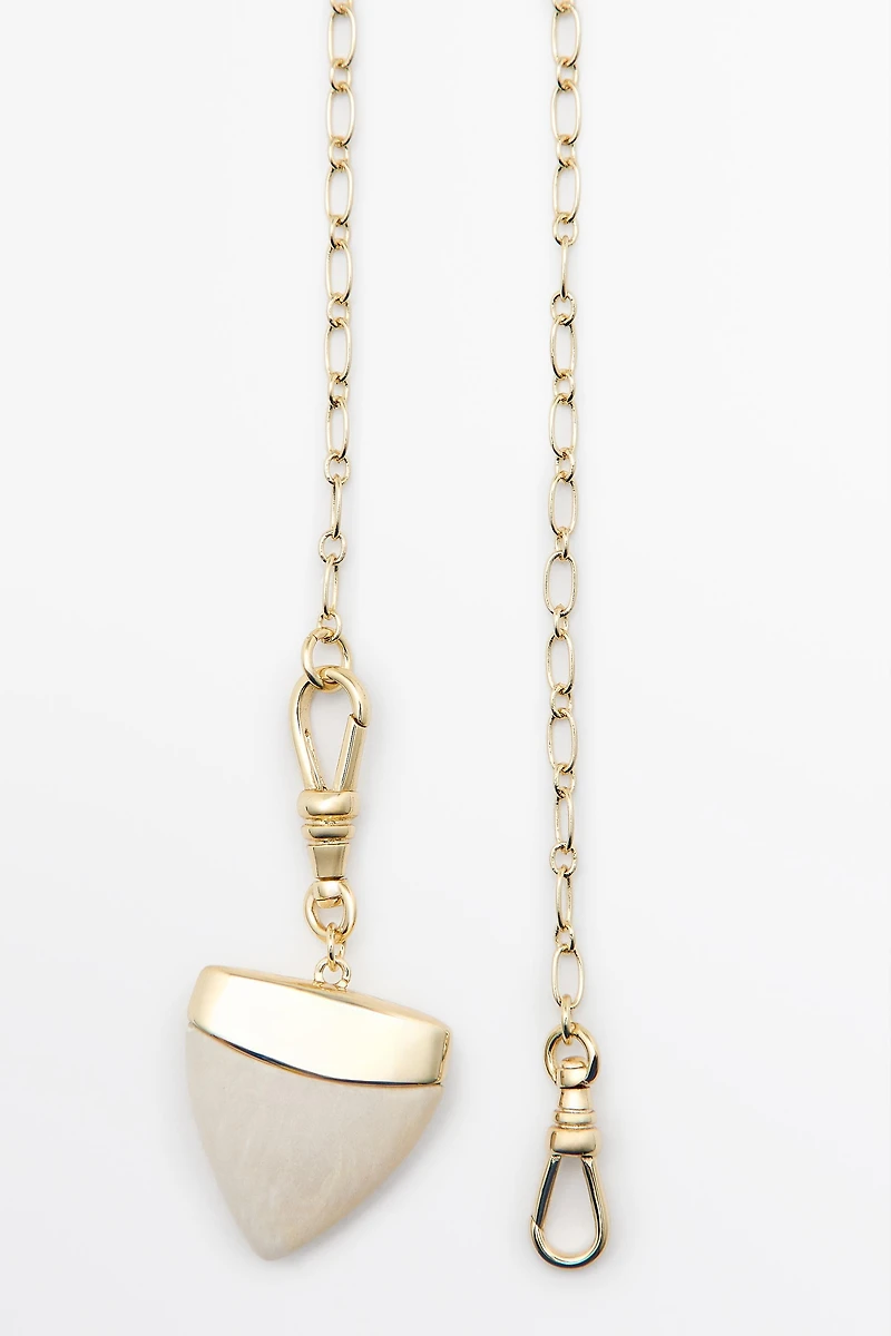 Stone tusk necklace