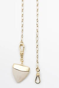 Stone tusk necklace