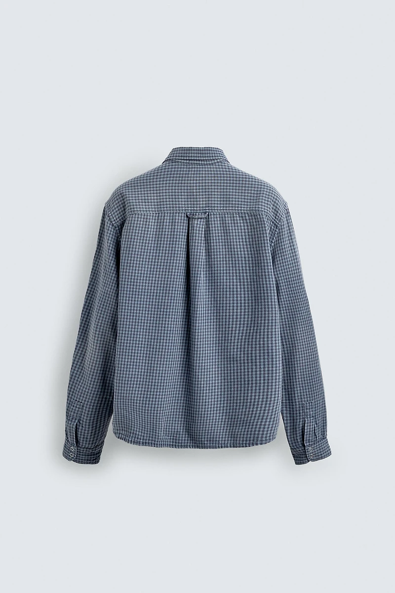 RELAXED FIT PLAID SHIRT