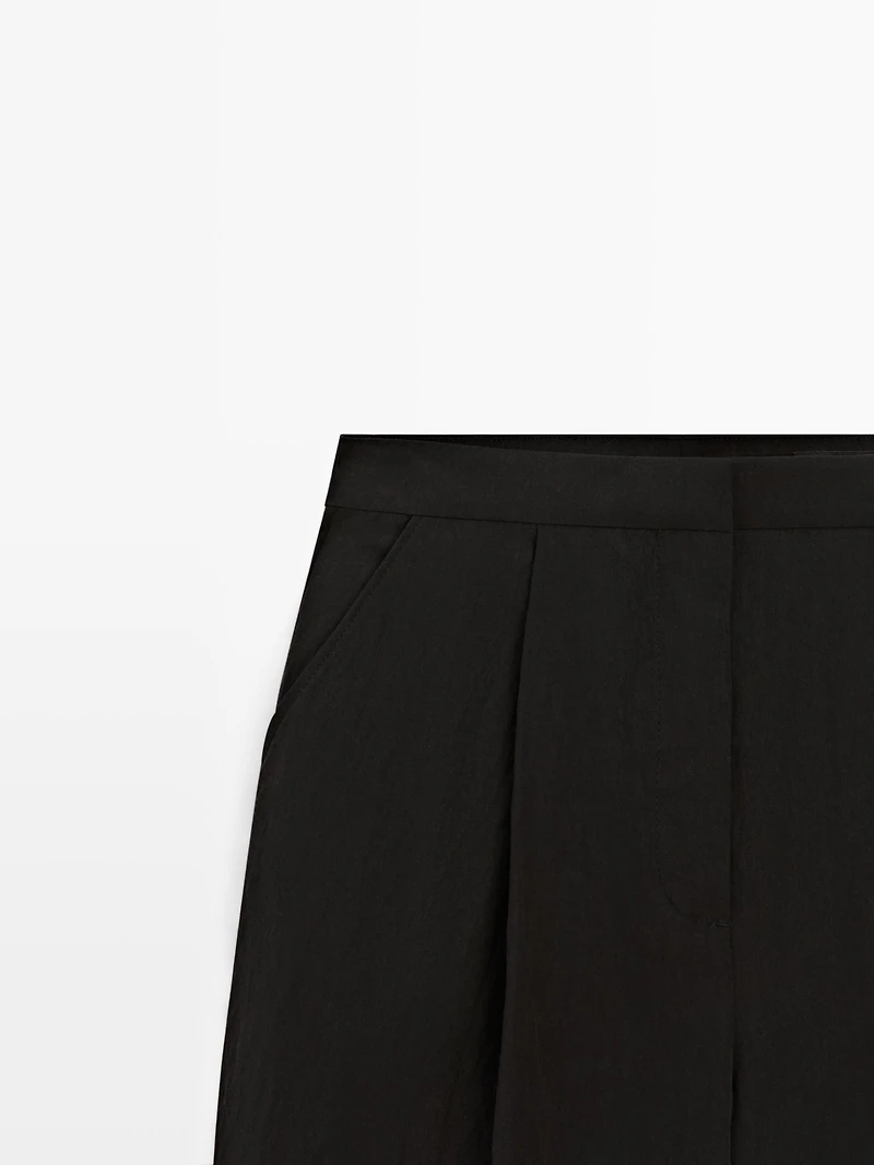 Technical fabric Bermuda shorts
