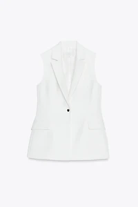 ONE-BUTTON LONG VEST