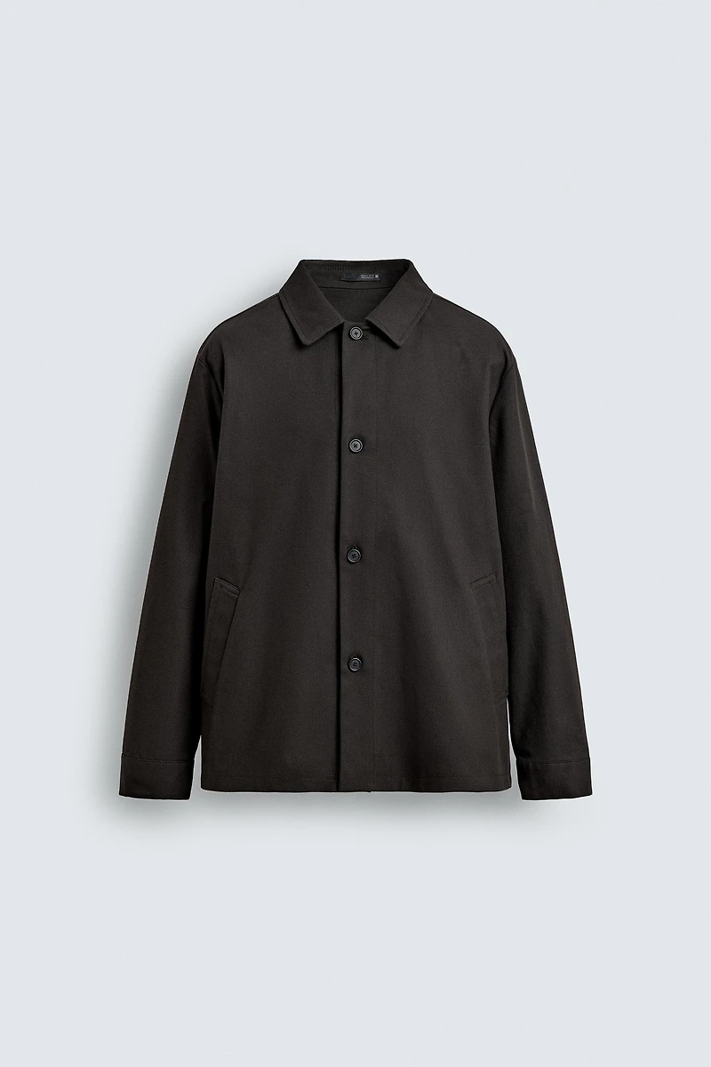 RELAXED FIT TWILL OVERSHIRT