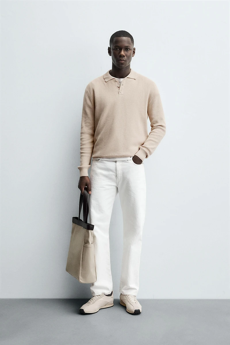 PEARLESCENT KNIT POLO SHIRT