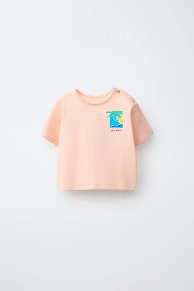 T-SHIRT IMPRIMÉ PALMIER