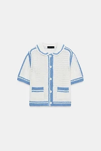 OPEN-KNIT POLO