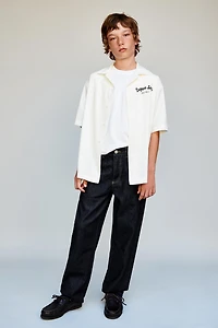 TEXT BOWLING SHIRT