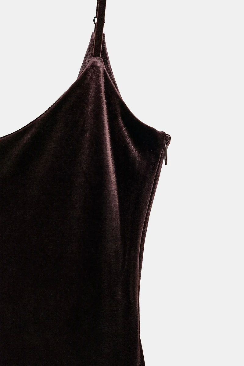 LONG VELVET DRESS