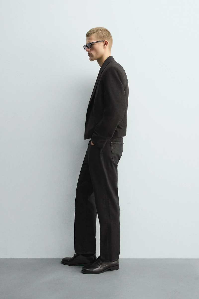 BLAZER COURTE COUPE COSTUME À RAYURES TENNIS