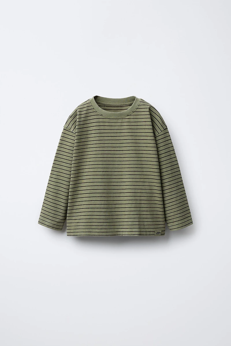 STRIPED LOGO T-SHIRT