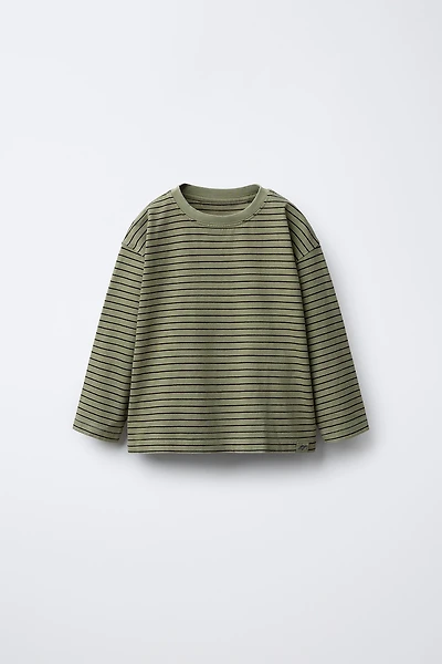 STRIPED LOGO T-SHIRT