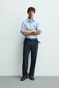 STRAIGHT FIT STRETCH PANTS