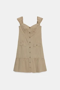 BUTTONED MIDI DRESS