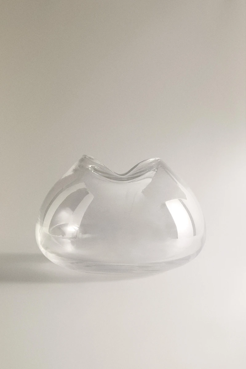 VASE WITH AN IRREGULAR LOW NECK