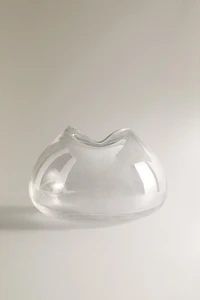 VASE WITH AN IRREGULAR LOW NECK