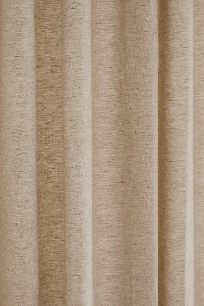 TRANSLUCENT LINEN SHOWER CURTAIN